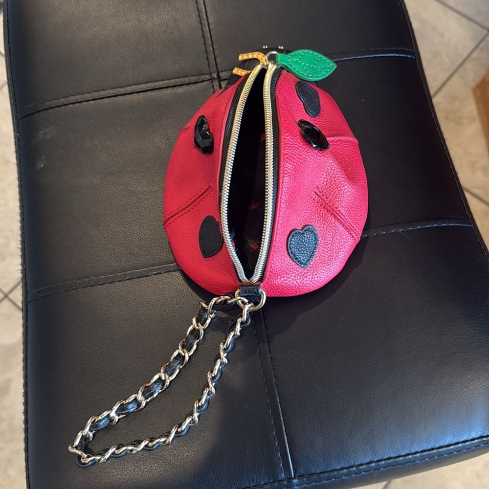 Betsy Johnson Ladybug Wristlet - Purse (7 1/2”x 5”) - Picture 2 of 5